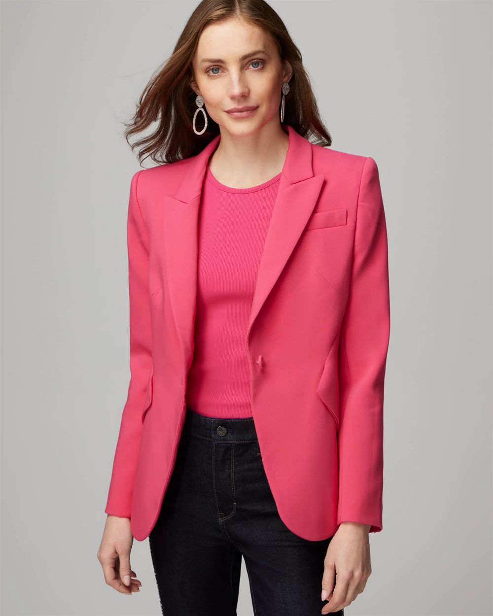 White house black market pink deals blazer